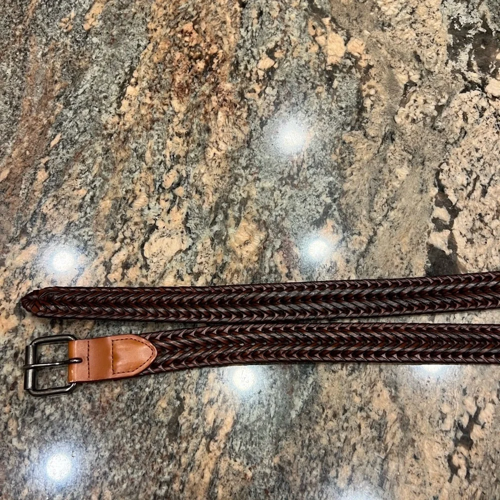 Club room, Men's Hand-Laced Braided bonded, leather Belt 52”